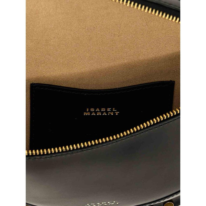 Isabel Marant Scano Leather Belt Bag Black Shoulder Bag