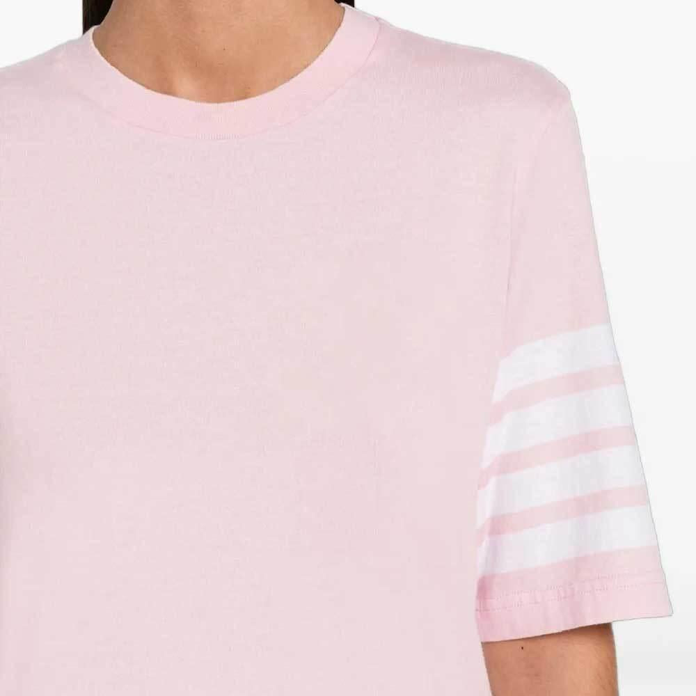 THOM BROWNE Men's Short Sleeve Textured 4-Bar T-Shirt MJS296A J0248 680