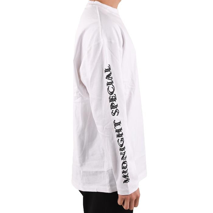 IH NOM UH NIT Barcode Print Long Sleeve T-Shirt White