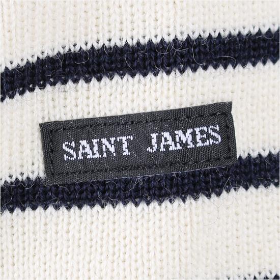 Saint James Men’s Round Neck Knit Sweater 864550 ECRU MARINE DOM