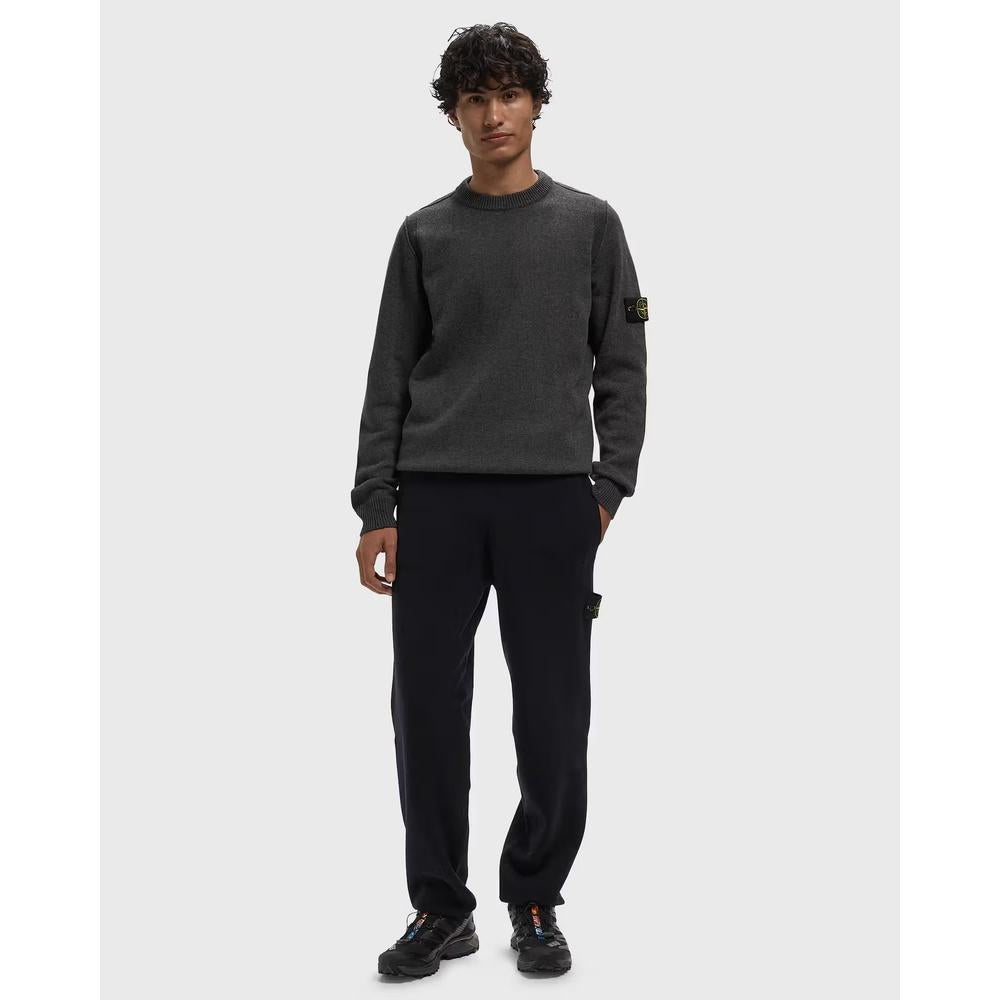 STONE ISLAND Lambswool Crewneck Sweater Men Brown