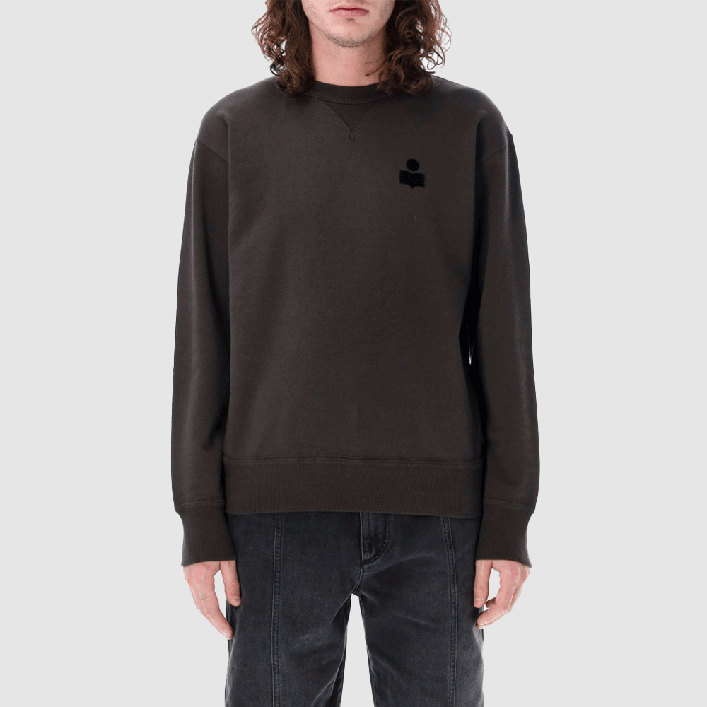 Isabel Marant Mike Logo Crewneck Sweatshirt for Men SW0030HA B1M18H 02FK