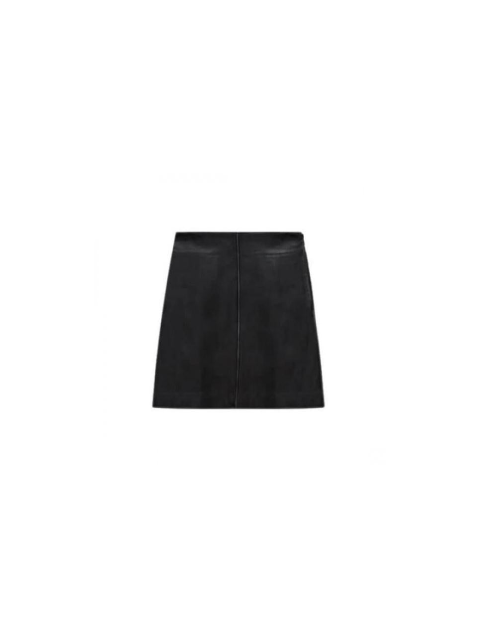 Max Mara ZELIA Leather Midi Skirt 2540601100 002