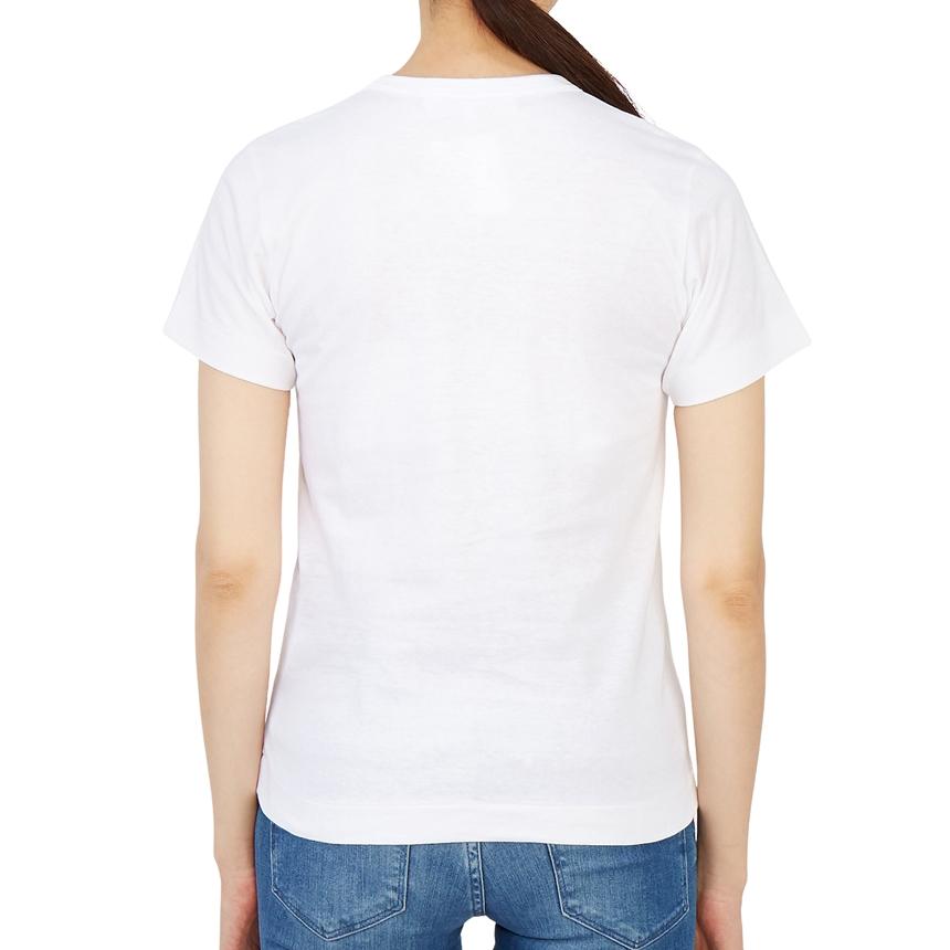 Comme des Garcons Red Logo Patch Women's Short Sleeve T-Shirt AZ T085 051 1