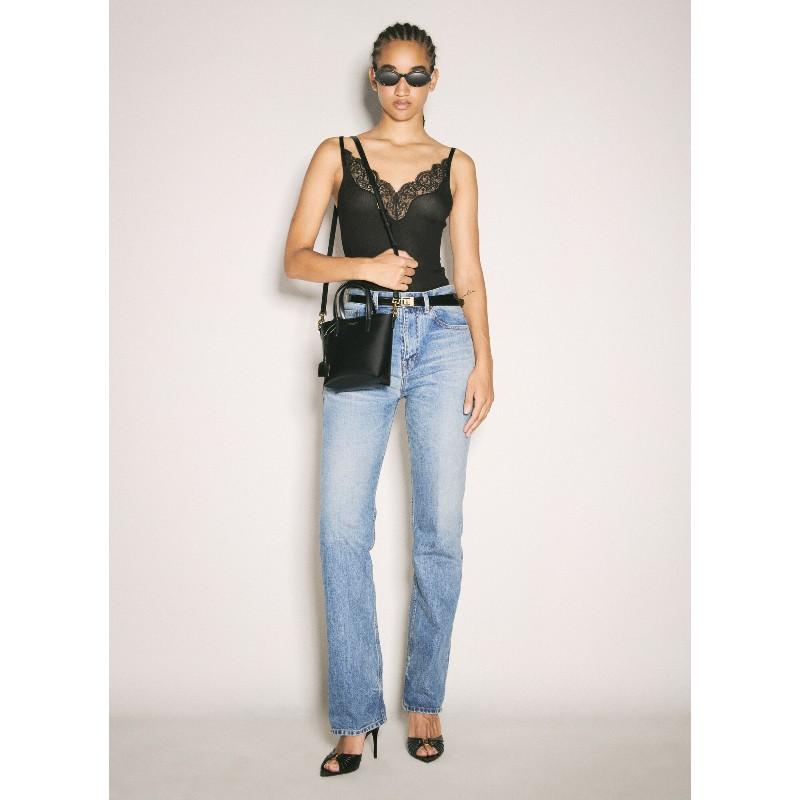 Saint Laurent Mini Toy Shopper Tote Bag Black
