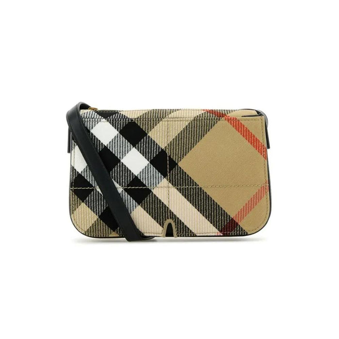 BURBERRY Vintage Check Snip Crossbody Bag Sand 8097354