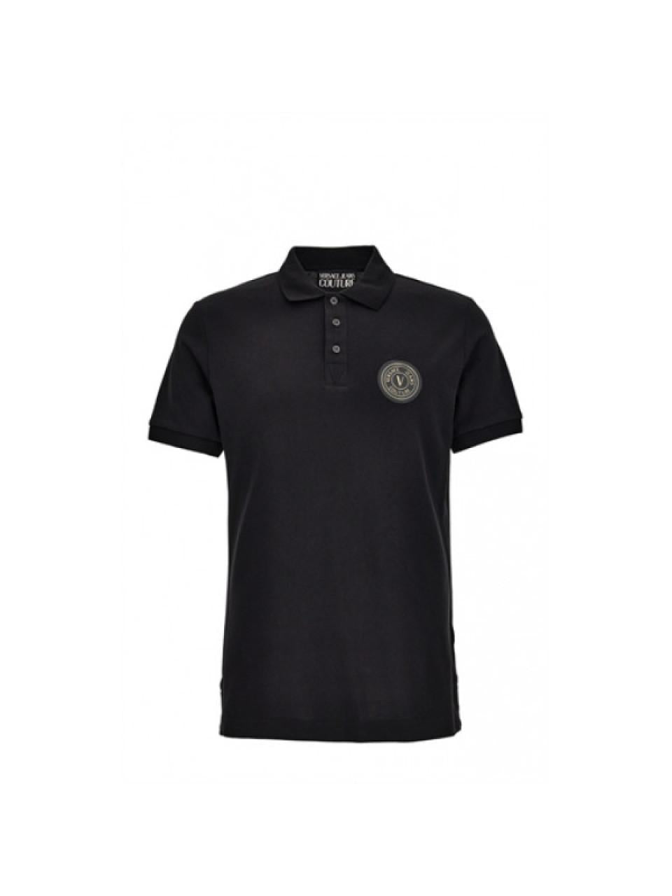 Versace Embroidered V Emblem Polo Shirt for Men