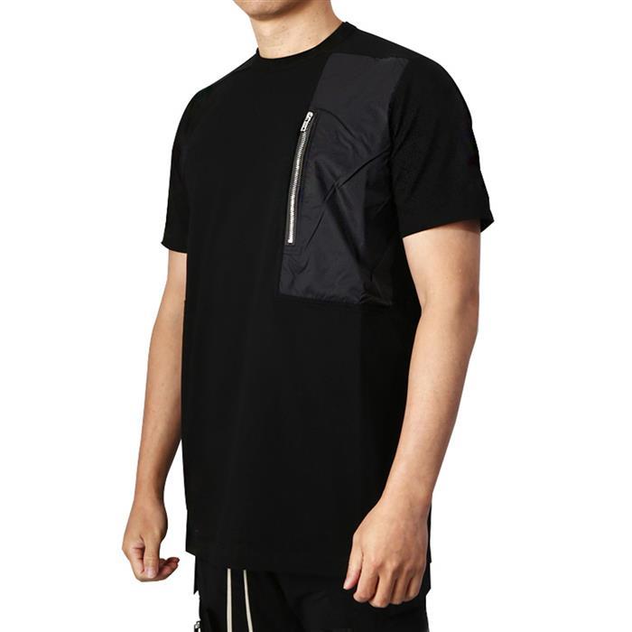 Rick Owens Black Zip Pocket Short Sleeve T-Shirt