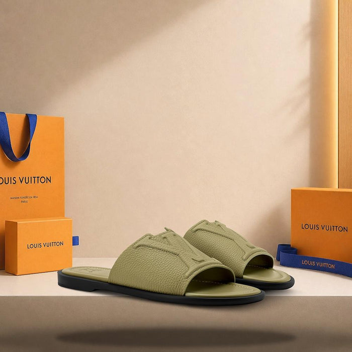 Louis Vuitton Portofino Mule Khaki Green Slippers