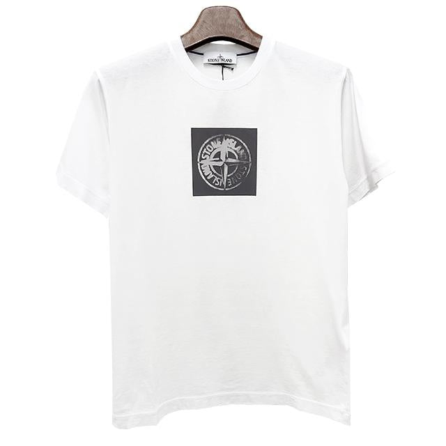 STONE ISLAND Institutional Logo Short Sleeve T-Shirt White Unisex