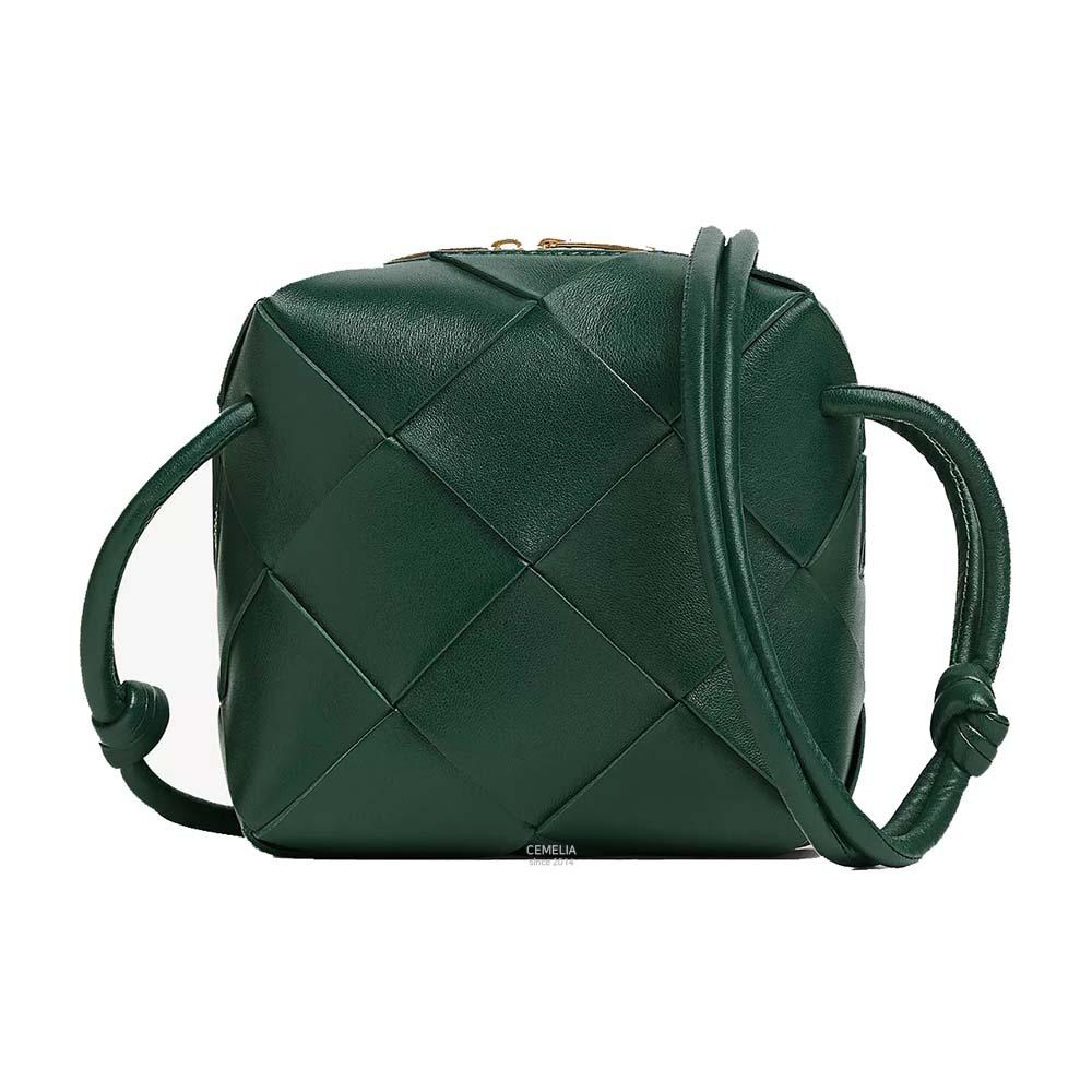 Bottega Veneta Mini Cassette Camera Bag Green Crossbody