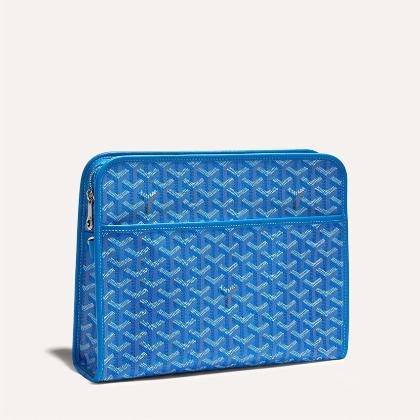 GOYARD Green Canvas JOUVENCE GM Clutch Bag
