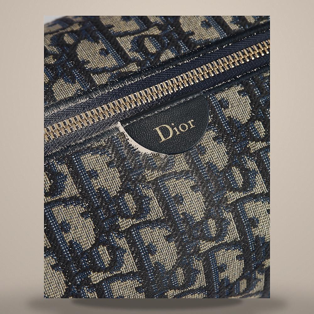 DIOR Blue Dior Oblique Jacquard Promenade Venus Large Pouch Cross S2507OUQY M928