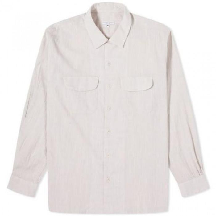 Engineered Garments Beige Cotton Slub Classic Long Sleeve S 24S1A005 OR020 SV072