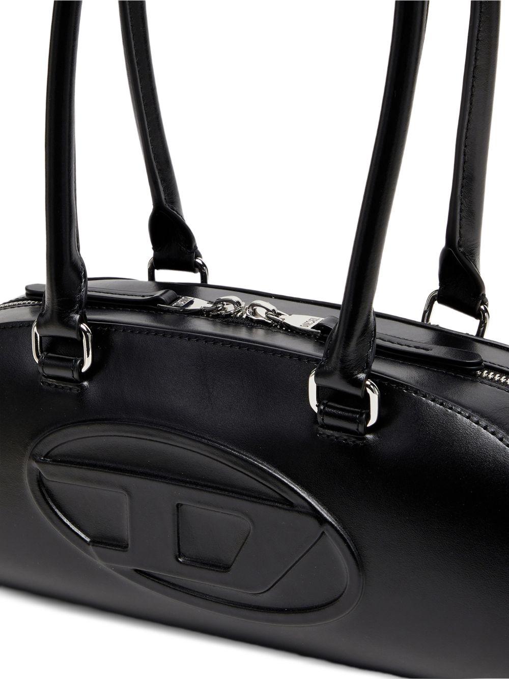 DIESEL Black Leather Shoulder Bag