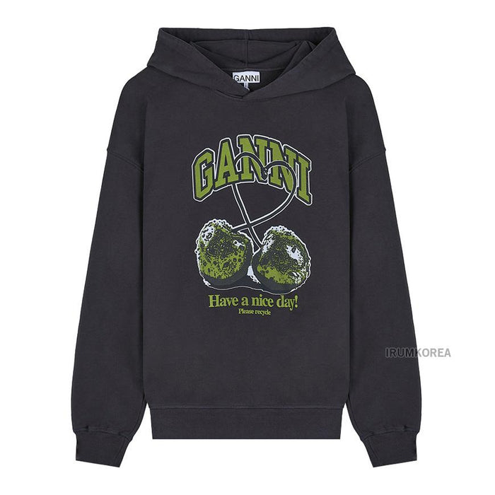 GANNI Womens Isoli Cherry Hoodie T4285 252