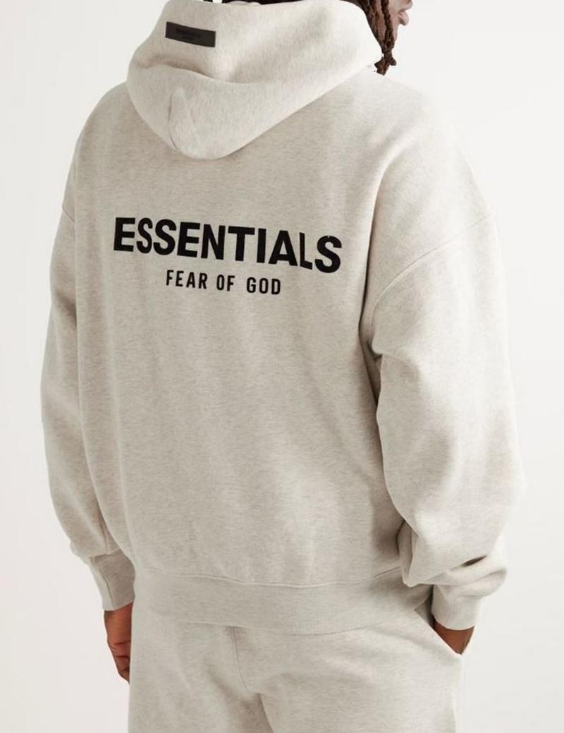 Fear of God Essentials The Core Collection Hoodie Light Oatmeal