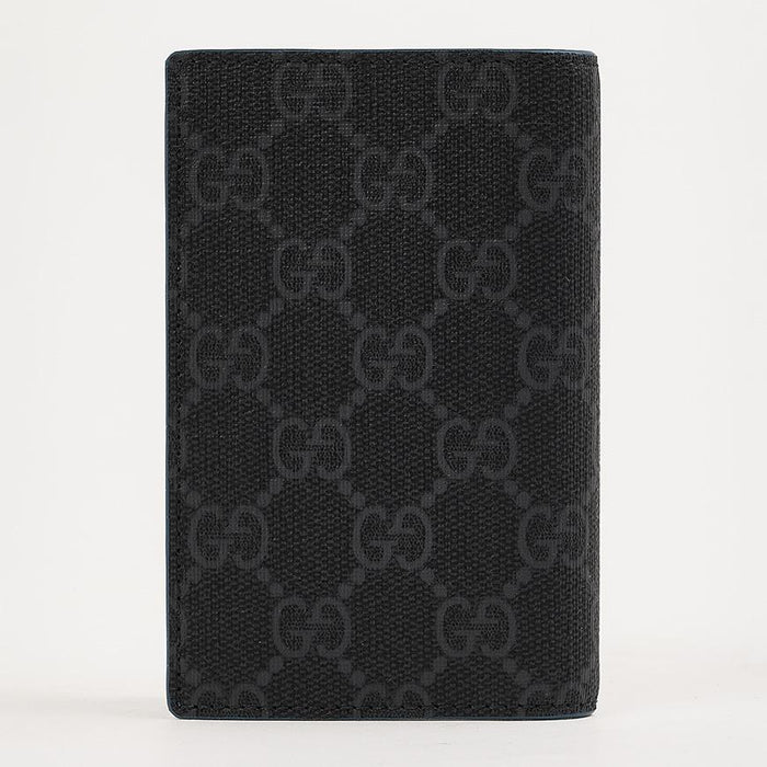 GUCCI GG Long Card Holder Wallet for Men Black Leather