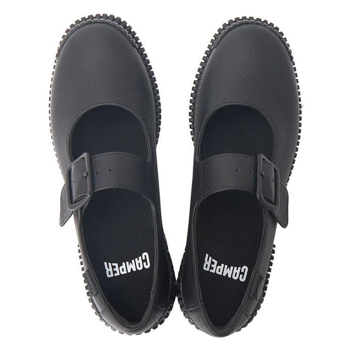 Camper Pix Women’s Leather Ballet Flats Black