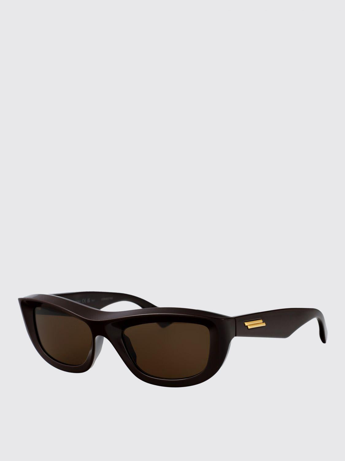 Bottega Veneta Black Acetate Square Sunglasses