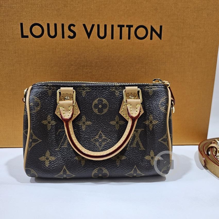 Louis Vuitton Nano Speedy Mini Crossbody Tote Bag for Women