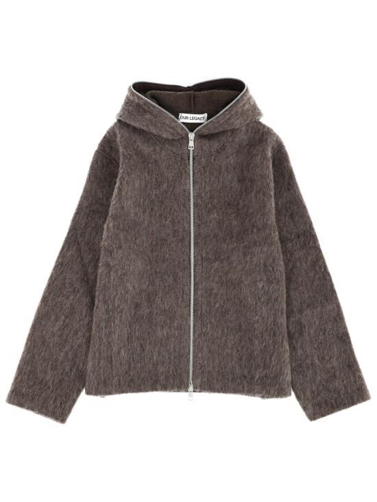 OUR LEGACY Mole Grey Hairy Wool Jacket