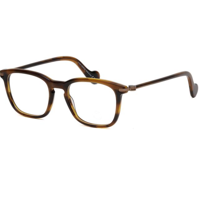 Moncler Tortoise Square Acetate Eyeglass Frames Unisex ML5045 052