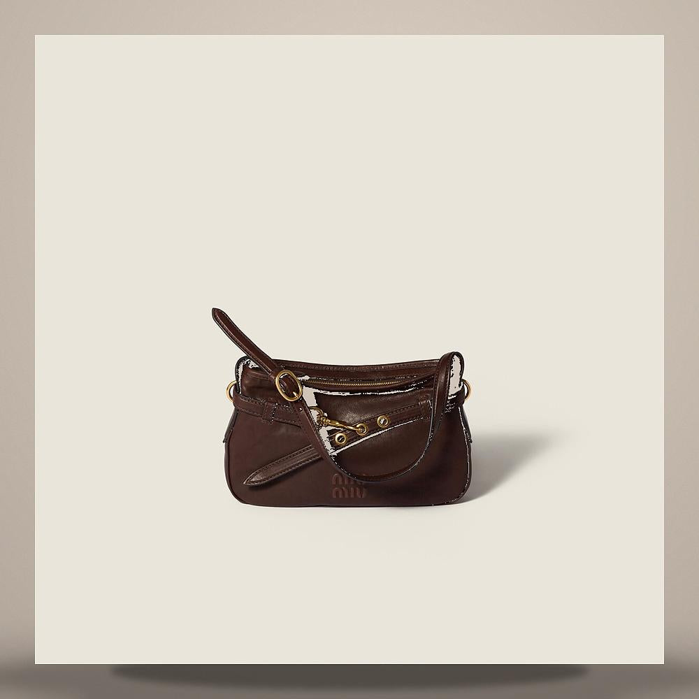 Miu Miu Avantgarde Nappa Leather Shoulder Bag Navy 5BC214 2BBL F0NBL