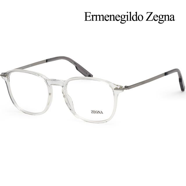 Zegna Transparent Acetate Square Eyeglass Frames Unisex EZ5229 026