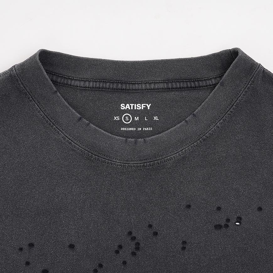 SATISFY Mostech T-Shirt Men's Black Cotton Tee