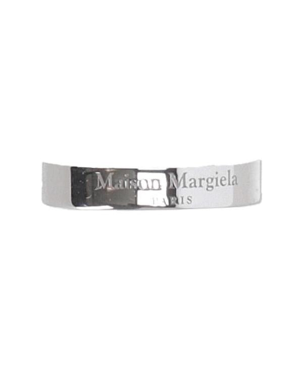 Maison Margiela Logo Ring 4mm Men's Jewelry Silver-Tone
