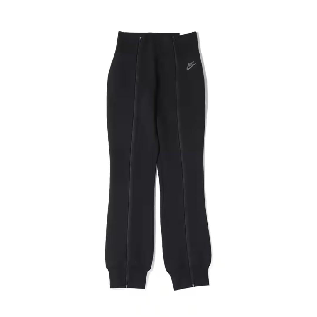 Nike Women’s Black Tech High-Waist Slim Zip Fleece Jogger Pants