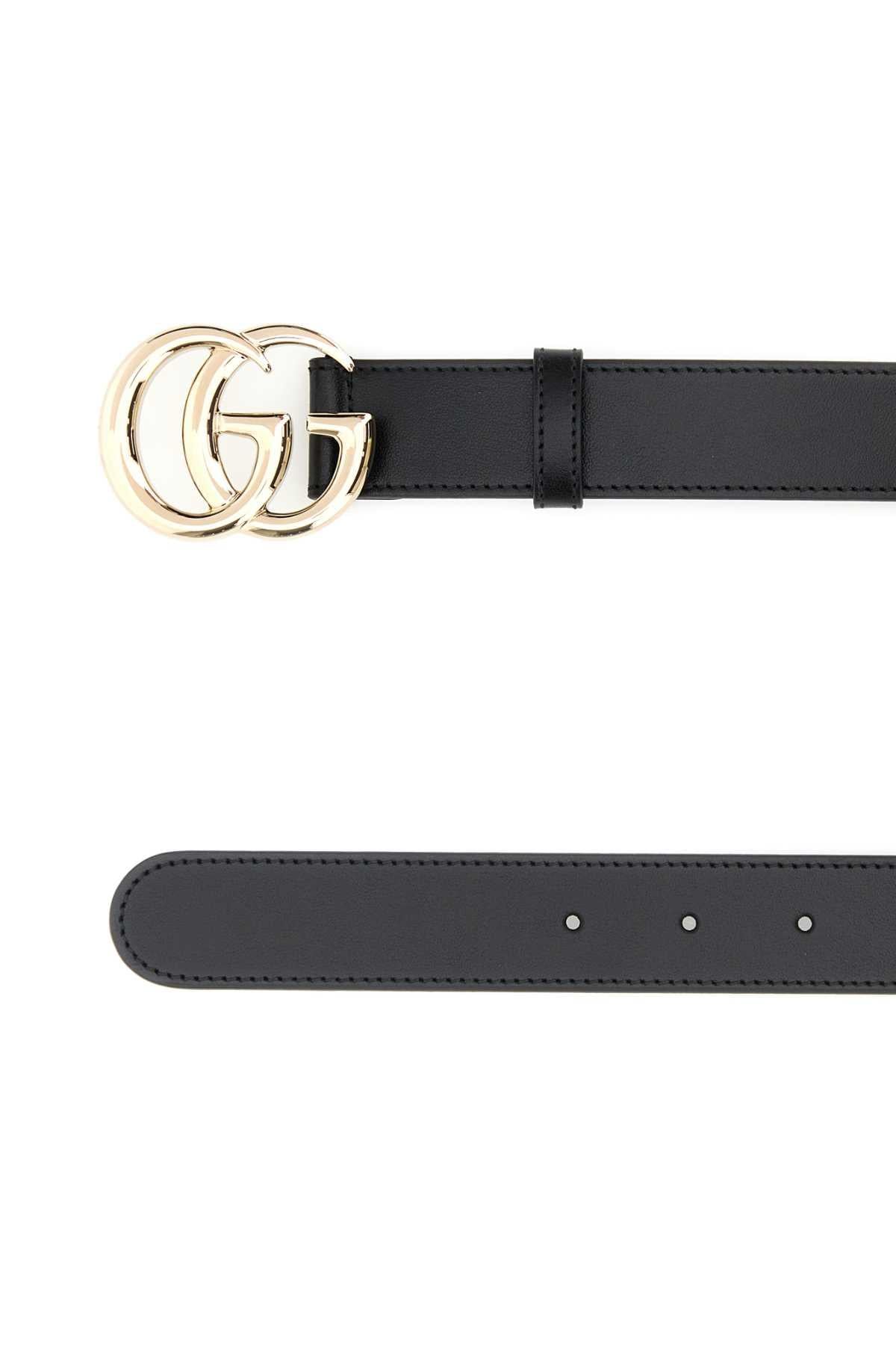 GUCCI Black Leather Belt