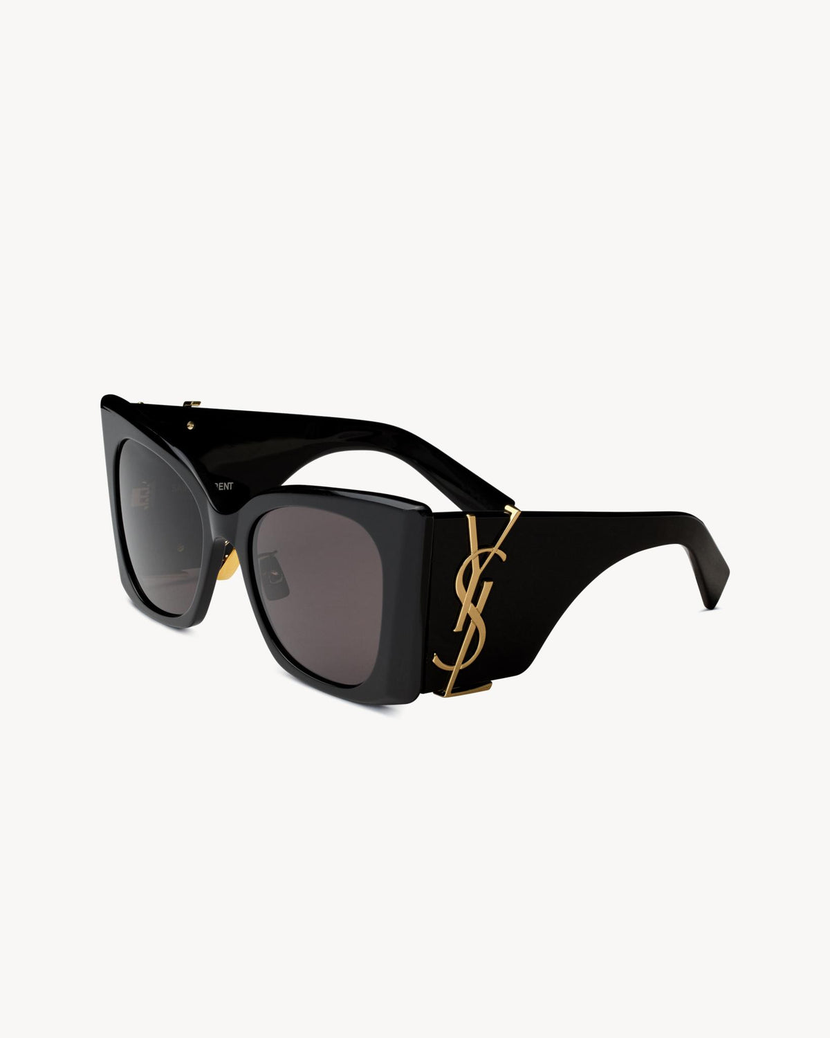 Saint Laurent Black Acetate Square Sunglasses