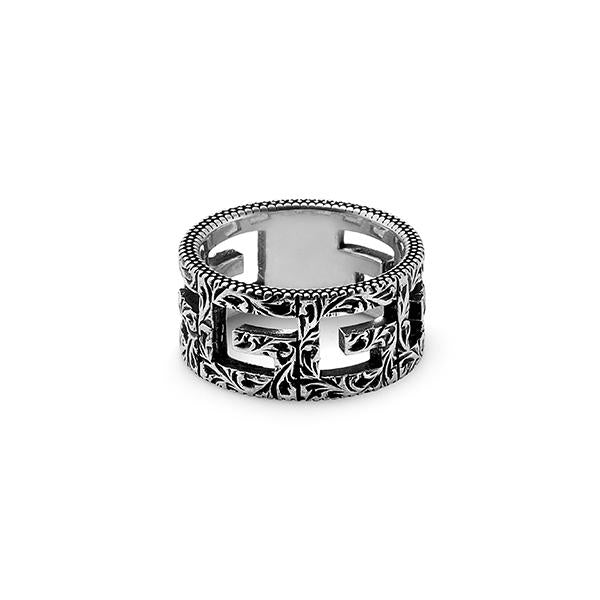 GUCCI Unisex Silver Ring 551918001 551918 J8400 0811