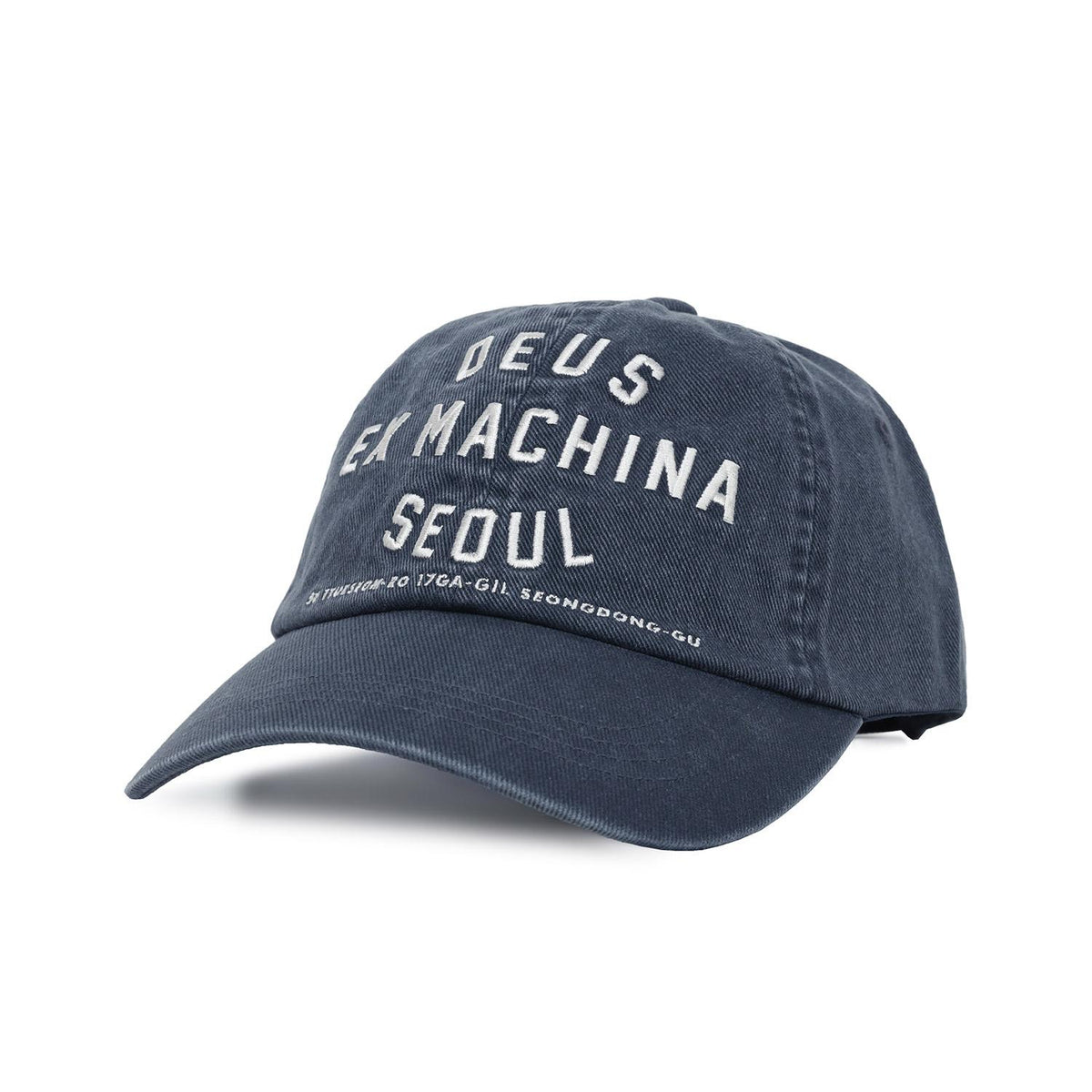Deus Ex Machina Navy College Seoul Address Baseball Cap D261 UHA 010