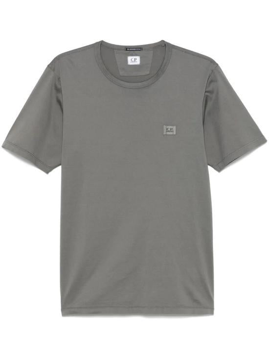 CP Company mercerized jersey logo patch short sleeve T-shirt