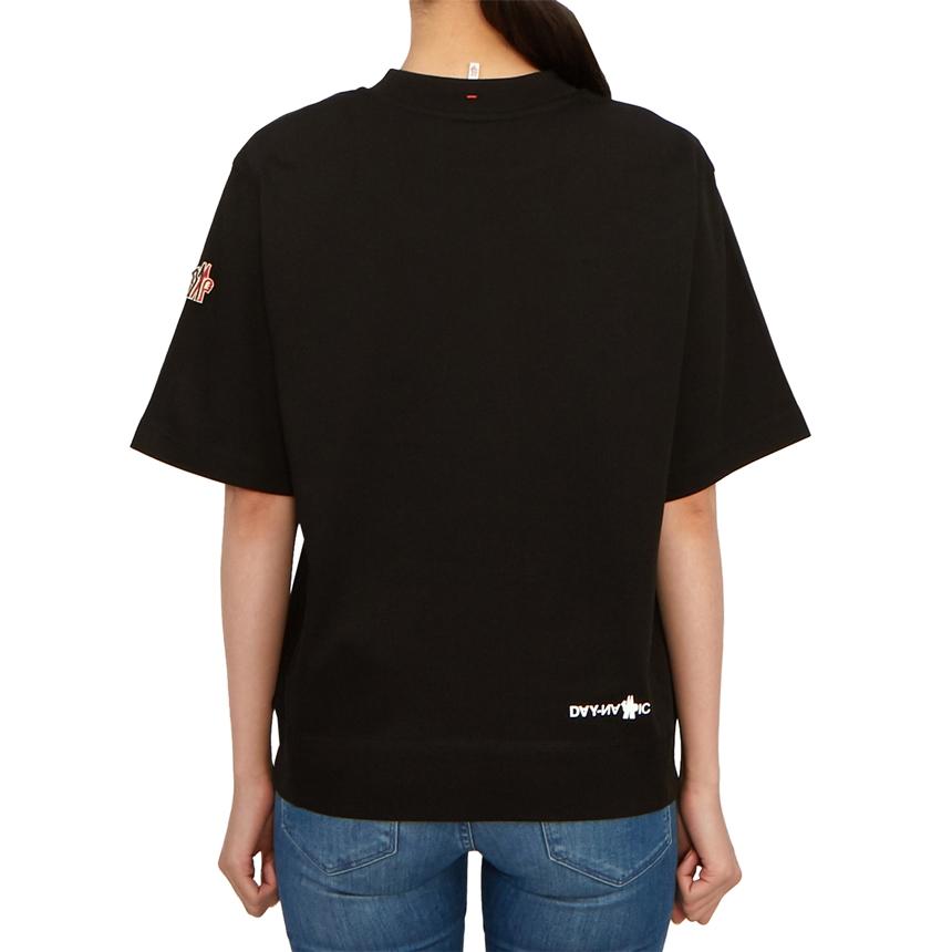 Moncler Grenoble Women’s Short Sleeve T-Shirt Black Cotton