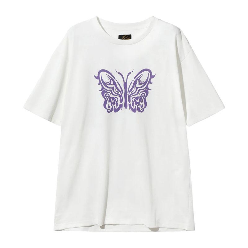 NEEDLES x Kae Tanaka Papillon Off-White Men’s Short Sleeve T-Shirt