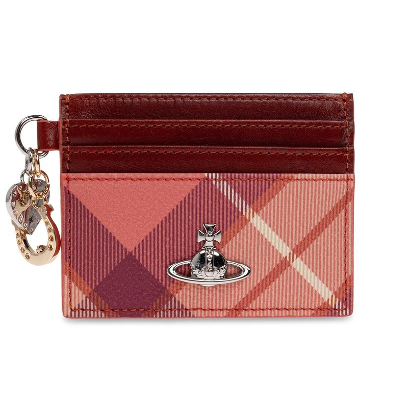 Vivienne Westwood Charm Leather Card Holder Wallet Green