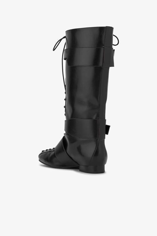 GANNI Leather Ankle Boots S2968099 DOM