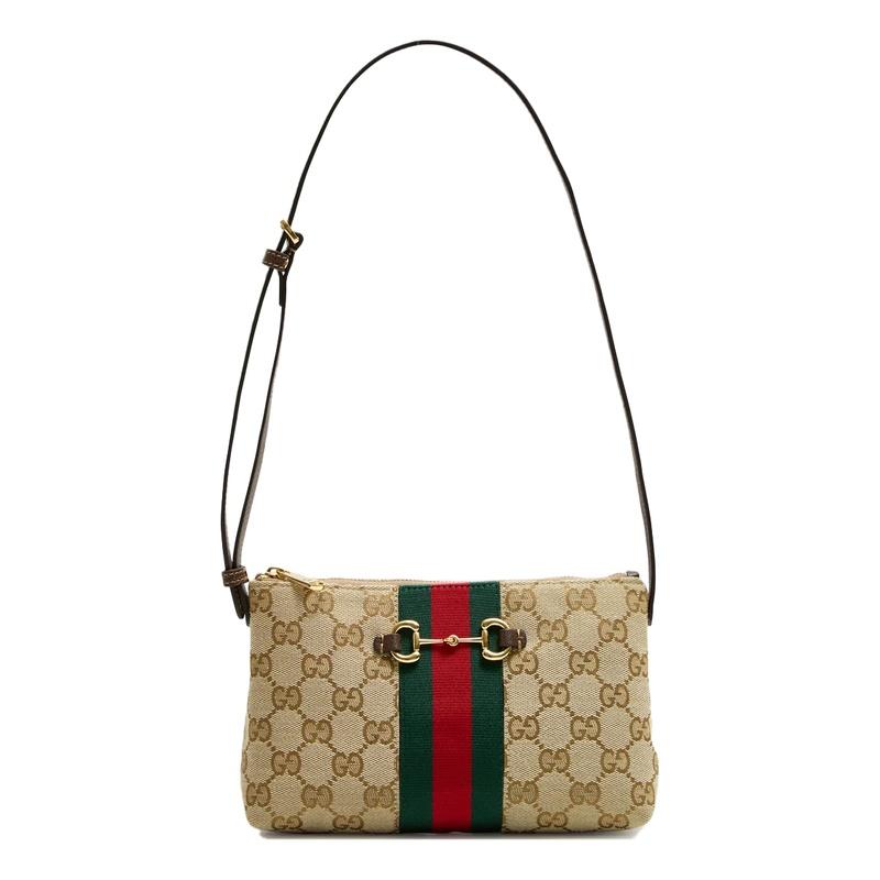 GUCCI Horsebit Web Small Shoulder Bag