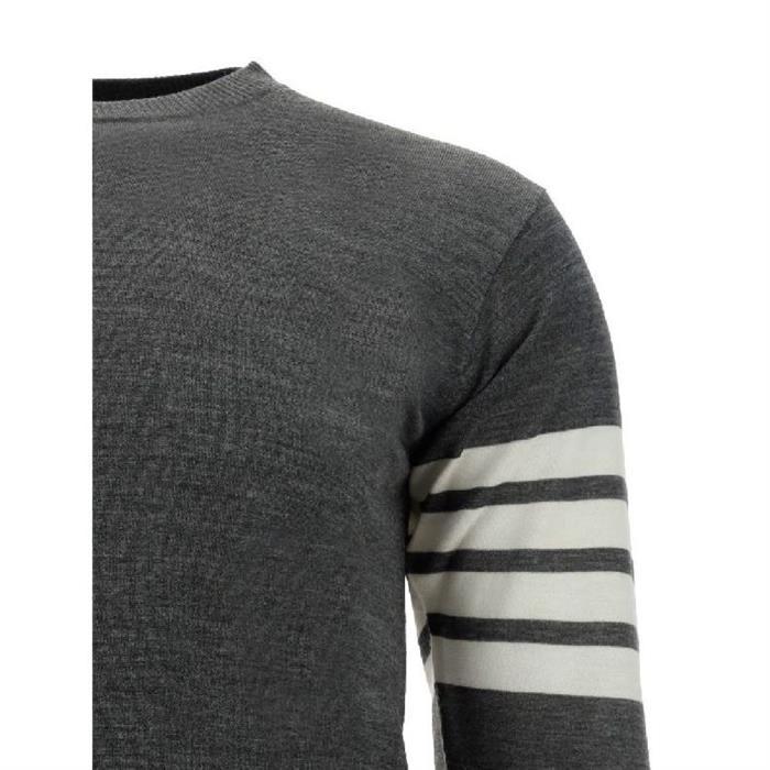 THOM BROWNE Wool Crewneck Sweater for Men MKA002A