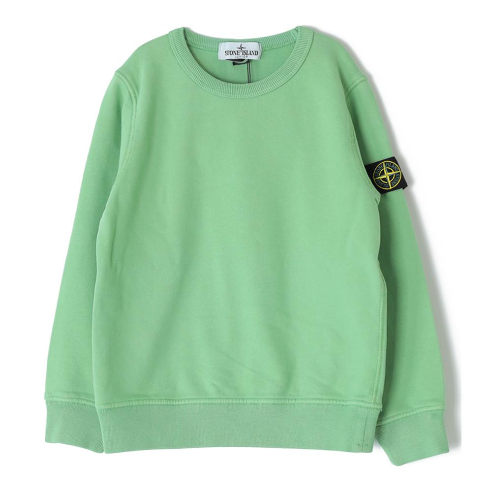 STONE ISLAND Green Logo Patch Sweatshirt Women Kids