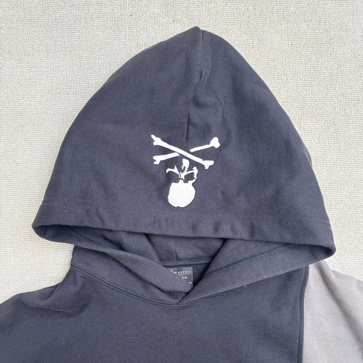 ALPHA INDUSTRIES Colorblock Oversized Long-Sleeve Hoodie TC1460