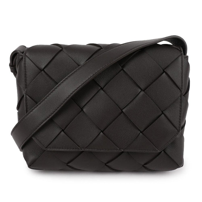 Bottega Veneta Diago Leather Crossbody Bag Black