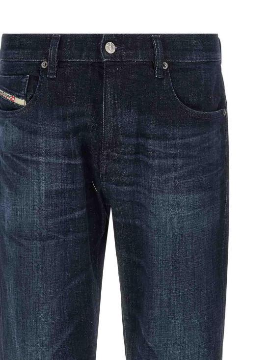 DIESEL 2019 D-Struct Slim Jeans Men’s Denim Pants A03558 0ADBL 01 DARK BLUE DOM