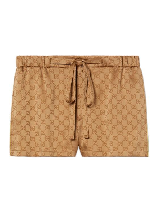 GUCCI GG Satin Shorts 814743 ZAQKJ 2031 BRASS DOM