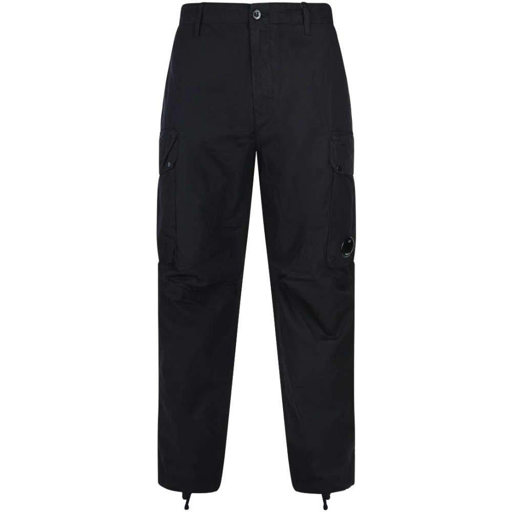 CP Company Lens Detail Black Cargo Pants Unisex