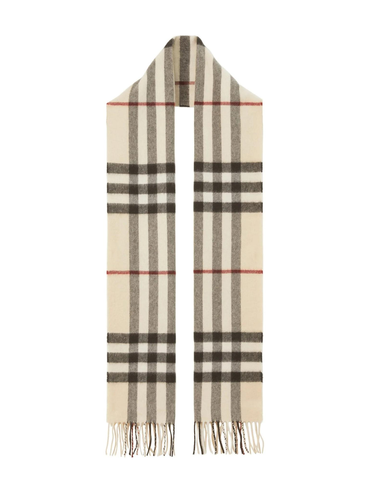 BURBERRY Check Wool Scarf for Men